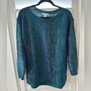 Women's Blue & Green Sweater